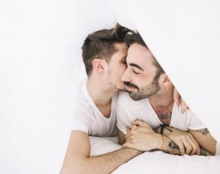 gay couple in love